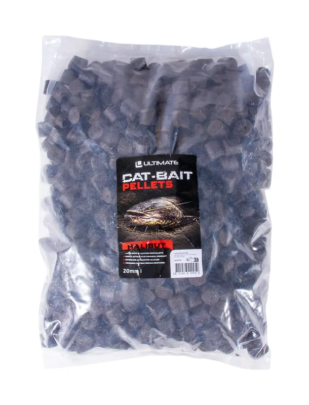 Ultimate CAT-BAIT Halibut Meerval Pellets 20mm (2kg) (Voorgeboord) Bestel Nu