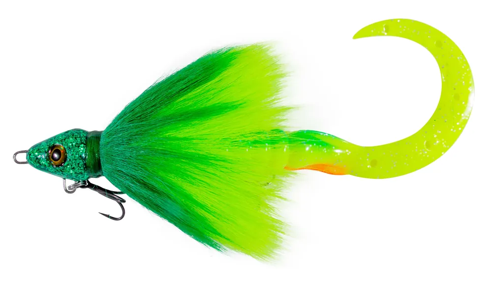 Aanbieding Grayton Buck-Bug Bucktail Jig L 24cm (85g) Fire Brigade