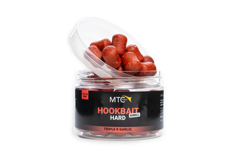 MTC Baits Hookbait Hard Dumbell Triple R Garlic (12x18mm) Laatste Versie