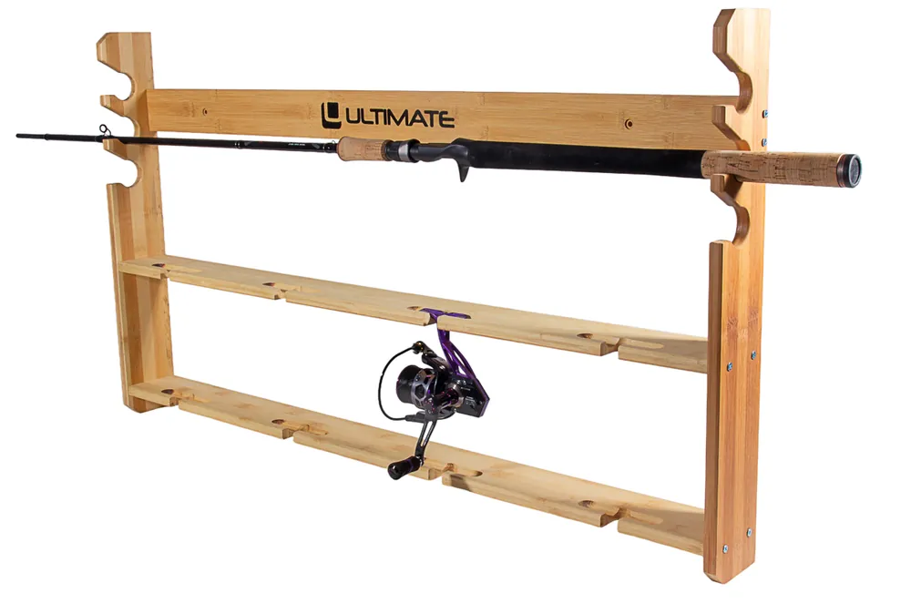 Nieuw Ultimate Wall Rod/Reel Rack 3-Rod Hengelrek 90x8x69cm (12 Molens)