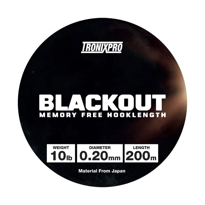 Finale Uitverkoop Tronixpro Blackout Clear Zeevis Onderlijnmateriaal 200m 20lb 0.33mm