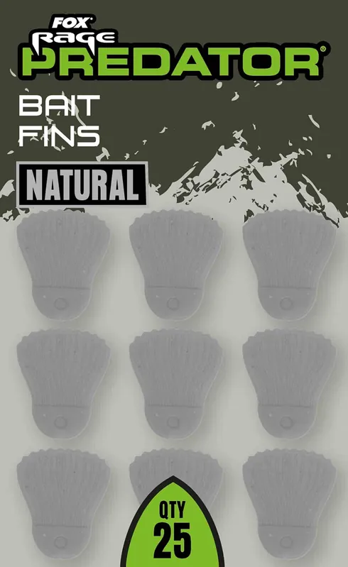 Fox Rage Predator Bait Fins Natural (25 Stuks) Tijdelijk Beschikbaar