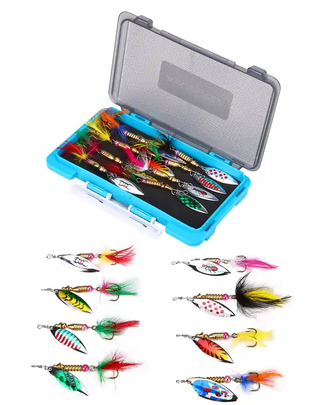 Fish4All Spinner Box Willow 7cm 4.3g (8 Stuks) Uitverkoop