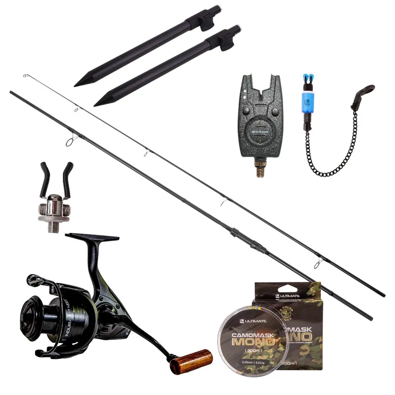 Direct Beschikbaar Ultimate Adventure Carp Stalker Complete One Rod Set (3lb) Ultimate Adventure Carp Stalker 1.80m + Ultimate Indura CP 4000