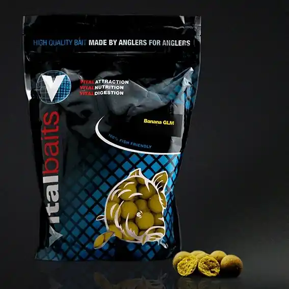 Vital Baits Boilies Banana GLM 5kg 24mm Express Levering