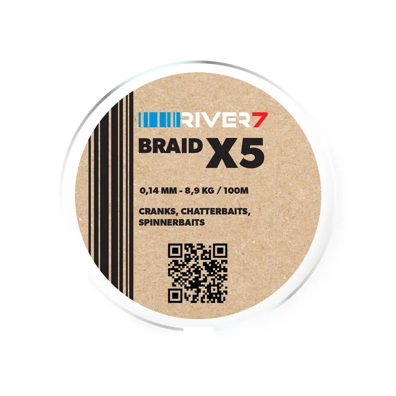 Lage Kosten River7 R7 5X Pe Braid White Gevlochten Lijn 100m 0.16mm/10.1kg