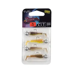 Fox Rage Micro Spikey Fry Mixed UV Colour Pack Loaded Softbaits 4cm (3g) (4 stuks) Flitsaanbieding