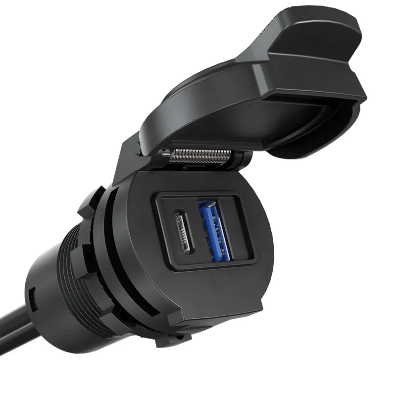 Op = Op AquaAmp 130 Smart Oplader USB C/A 10-24VDC 30/6W