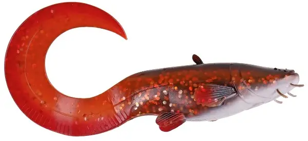 Dagaanbieding Effzett Real Life Catfish Curl Tail Loose Body 25cm (165g)
