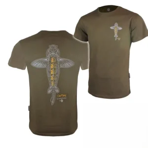 Gereduceerde Prijs Vass 'Carp Rising' T-Shirt Khaki Edition L