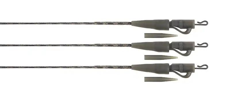 Gecertificeerd Fox Edges Naturals Submerge Lead Clip Leaders 75cm (3 Stuks) 30lb