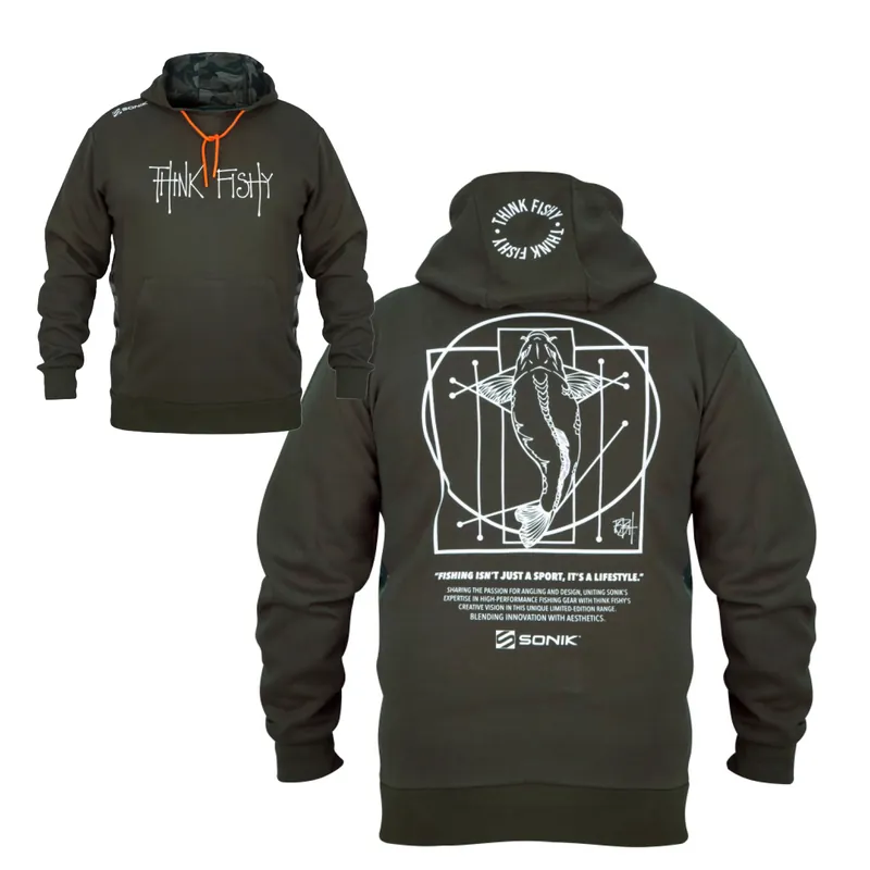 Tijdelijk Beschikbaar Sonik Hoody By Think Fishy Art L