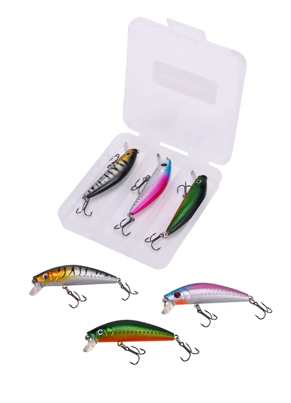 Hoge Kwaliteit Fish4All Hardlure Kit Prey 1 Floating Pluggen Set 7cm 8.1g (3 Stuks)