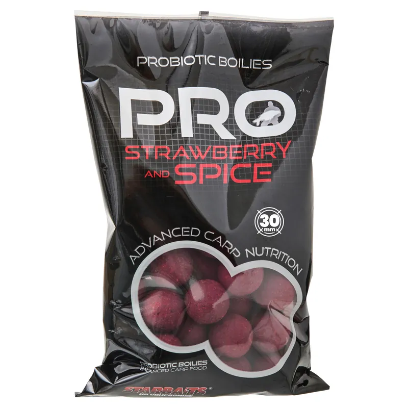 Starbaits Pro Strawberry Spice Boilies 14mm (800g) Seizoensaanbieding