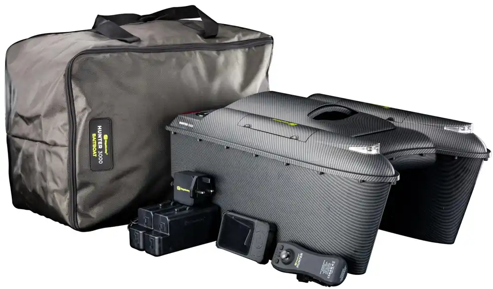 Op = Op Ridgemonkey Hunter 3000 Bait Boat Echo Edition Voerboot (Incl. Fishfinder)