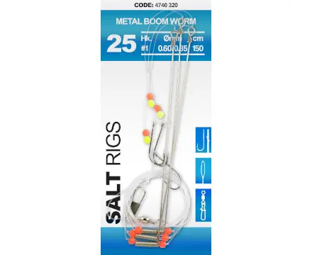 Gereduceerde Prijs Spro Salt Rig 25 Metal Boom Worm 1
