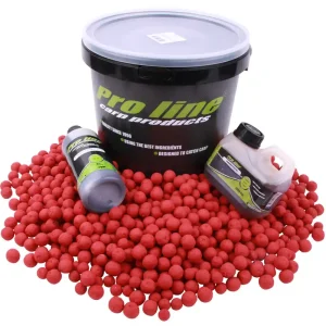 Tijdelijk Beschikbaar Pro Line Hi-Instant Fish&Krill Pakket met boilies, bait steam, complex fish liquid en een emmer!