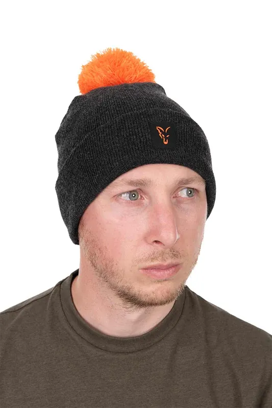 Beste Prijs Fox Collection Bobble Hat Black/Orange