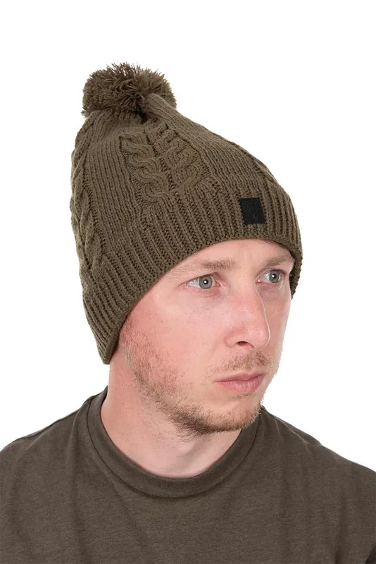 Betrouwbaar Fox Khaki Knitted Bobble Vismuts
