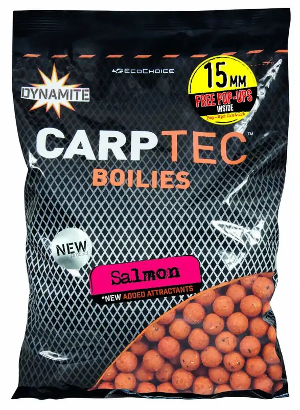 Weekendaanbieding Dynamite Baits Carptec Salmon Boilies (1.8kg) 15mm