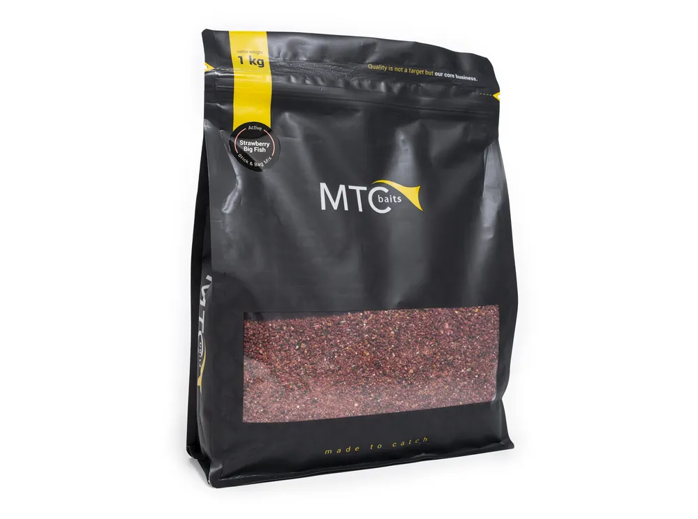 MTC Baits Active Stick & Bag Mix Strawberry Big Fish (1kg) Goedkoop