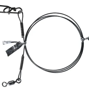 BKK 7x7 Wire Leader HD Pike Snap Roofvis Onderlijn 40cm (2 Stuks) 18kg Express Levering