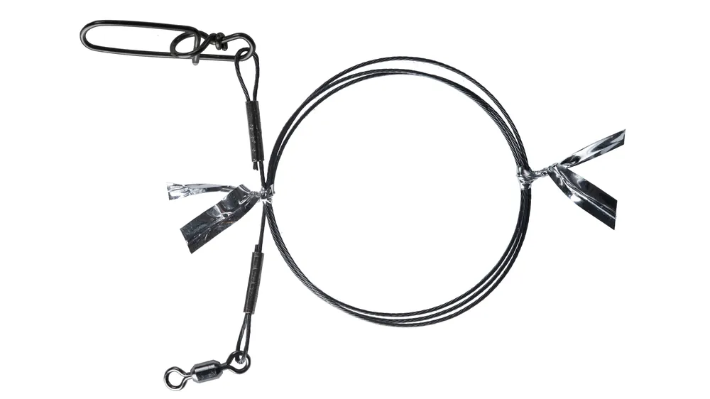 BKK 7x7 Wire Leader HD Pike Snap Roofvis Onderlijn 40cm (2 Stuks) 18kg Express Levering