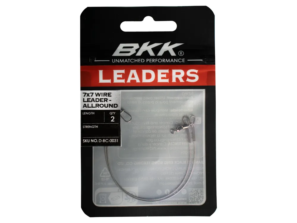 Exclusieve Aanbieding BKK 7x7 Wire Leader Allround Duolock Snap 25cm (2 Stuks) 18kg