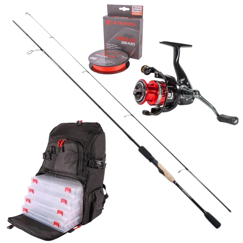 Beste Prijs Ultimate Predator Backpack & Spin Streetfishing Combo