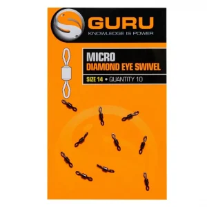 Aanbieding Guru Micro Diamond Eye Swivel Maat 14 (10 Stuks)