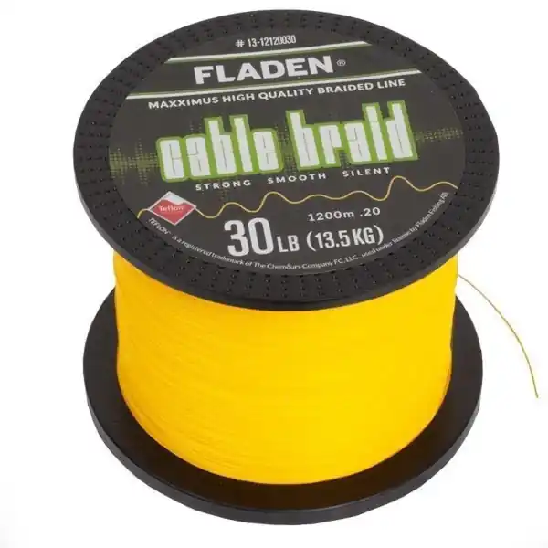 Meest Verkocht Fladen Maxximus Cable Braid Yellow (1200m) 0.13mm / 8kg