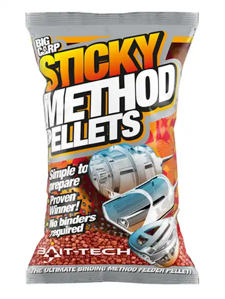 Alleen Vandaag Bait-Tech Sticky Method Pellets Micro 2mm (800g) Green