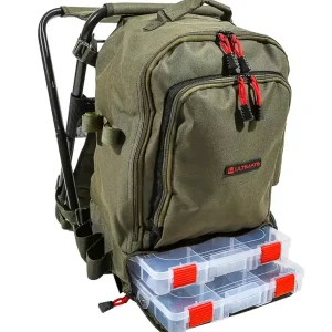 Voordeelprijs Ultimate Angler Backpack Chair (Incl. 2 Tackleboxen!)