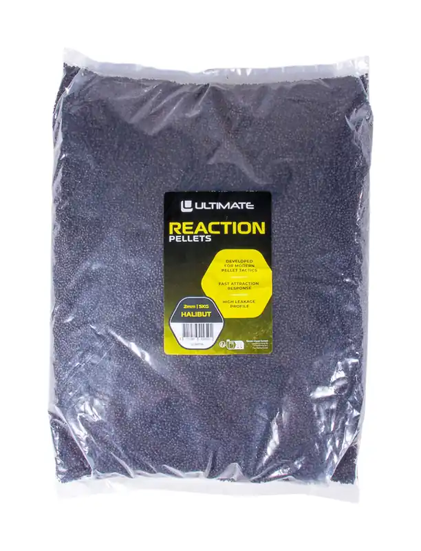 Ultimate Reaction Pellets Halibut (5kg) 2mm Laatste Kans