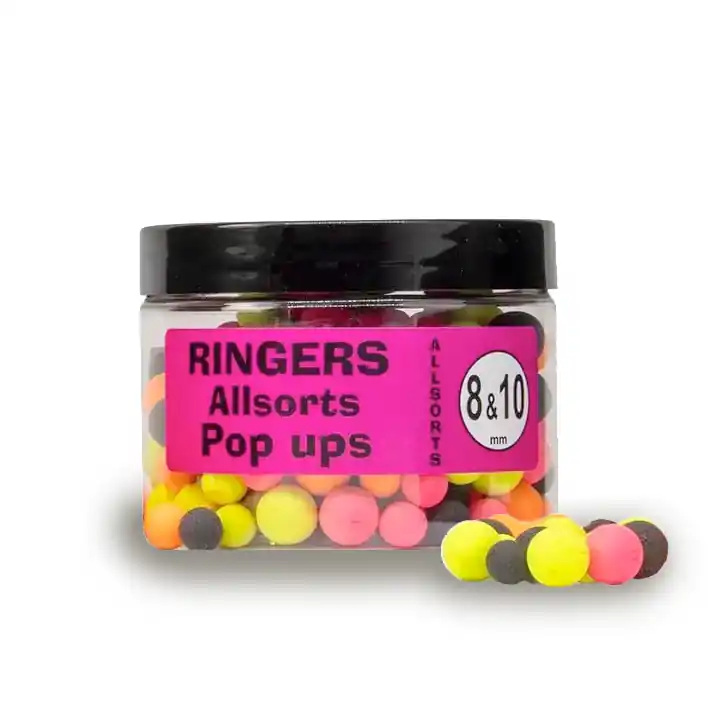 Ringers Boilies Allsorts Pop Up 8mm & 10mm (100g) Koop Vandaag