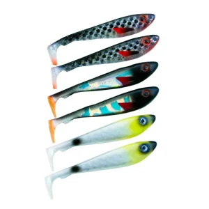 Beperkte Voorraad Svartzonker McRubber Shad 9cm Mix - Overcast (6 stuks)