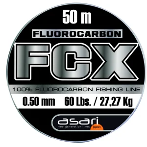 Laatste Versie Asari FCX Fluorocarbon 50m 0.37mm / 14.55kg