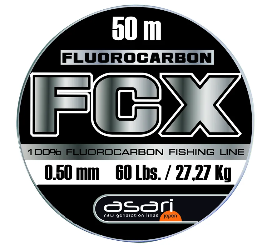 Laatste Versie Asari FCX Fluorocarbon 50m 0.37mm / 14.55kg