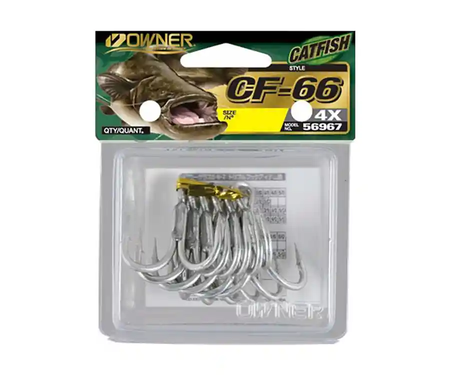 Bestseller Owner CF-66 Catfish Treble Haken 2/0 (5 stuks)