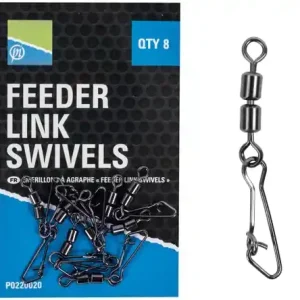 Preston Double Feeder Link Swivels, 8 stuks! Koop Online