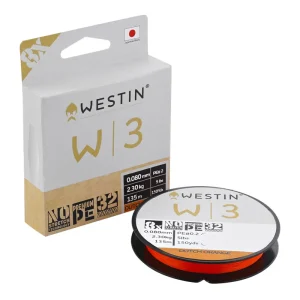 Weekendaanbieding Westin W3 8-Braid Dutch Orange Gevlochten Lijn (135m) 0.165mm / 7.9kg / PE 1.0