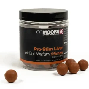CC Moore Pro-Stim Liver Air Ball Wafters 15mm (50 stuks) Hoge Kwaliteit