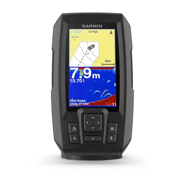 Gereduceerde Prijs Garmin Striker Plus 4 Fishfinder - Met transducer met dubbele bundel