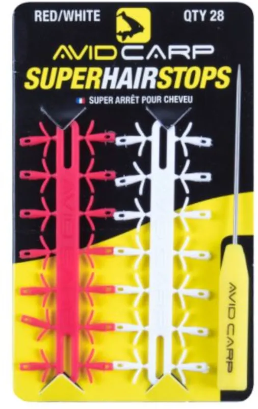 Avid Carp Super Hair Stop Orange/Clear Hoge Kwaliteit