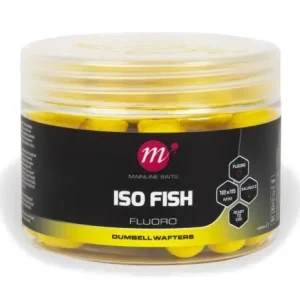 Mainline ISO Fish Fluoro Dumbell Wafters 12x15mm Pink Bestel Nu