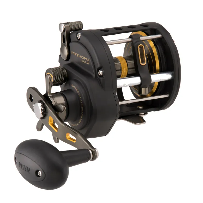 Beperkt Aanbod Penn Fathom® II Level Wind Zeevis Reel RH 30