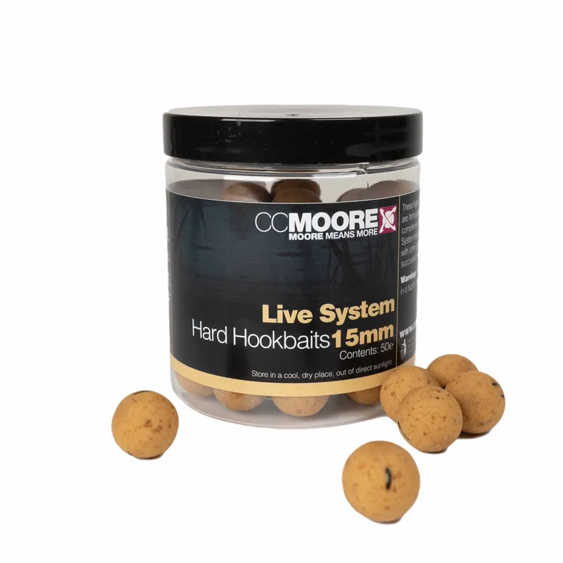 Aanbieding CC Moore Live System Hard Hookbaits 15mm (50 stuks)
