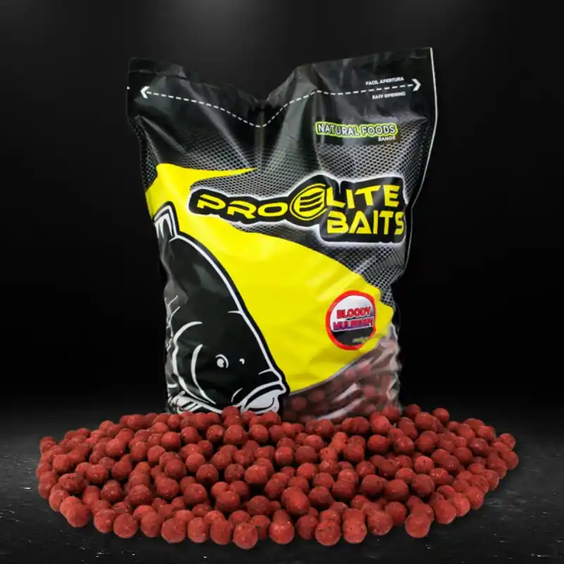 Bestseller Pro Elite Baits Boilies Natural Foods Bloody Mulberry 20mm (8kg)