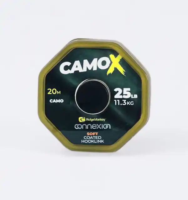 RidgeMonkey Connexion Camo X Soft Coated Hooklink 25lbs/11.3kg Korting