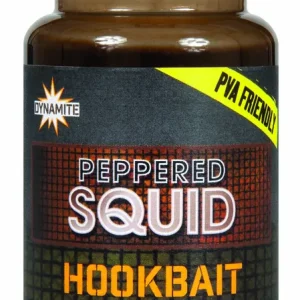 Dynamite Baits Peppered Squid Dip Liquid (100ml) Finale Uitverkoop